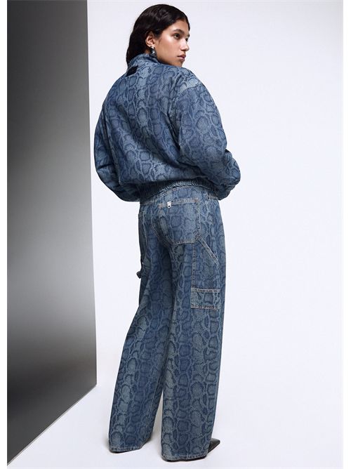 Jeans worker in denim pitonato LIU JO | UF6519D0397/79154